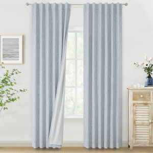 Vision Home Chambray Full Blackout Drapes
