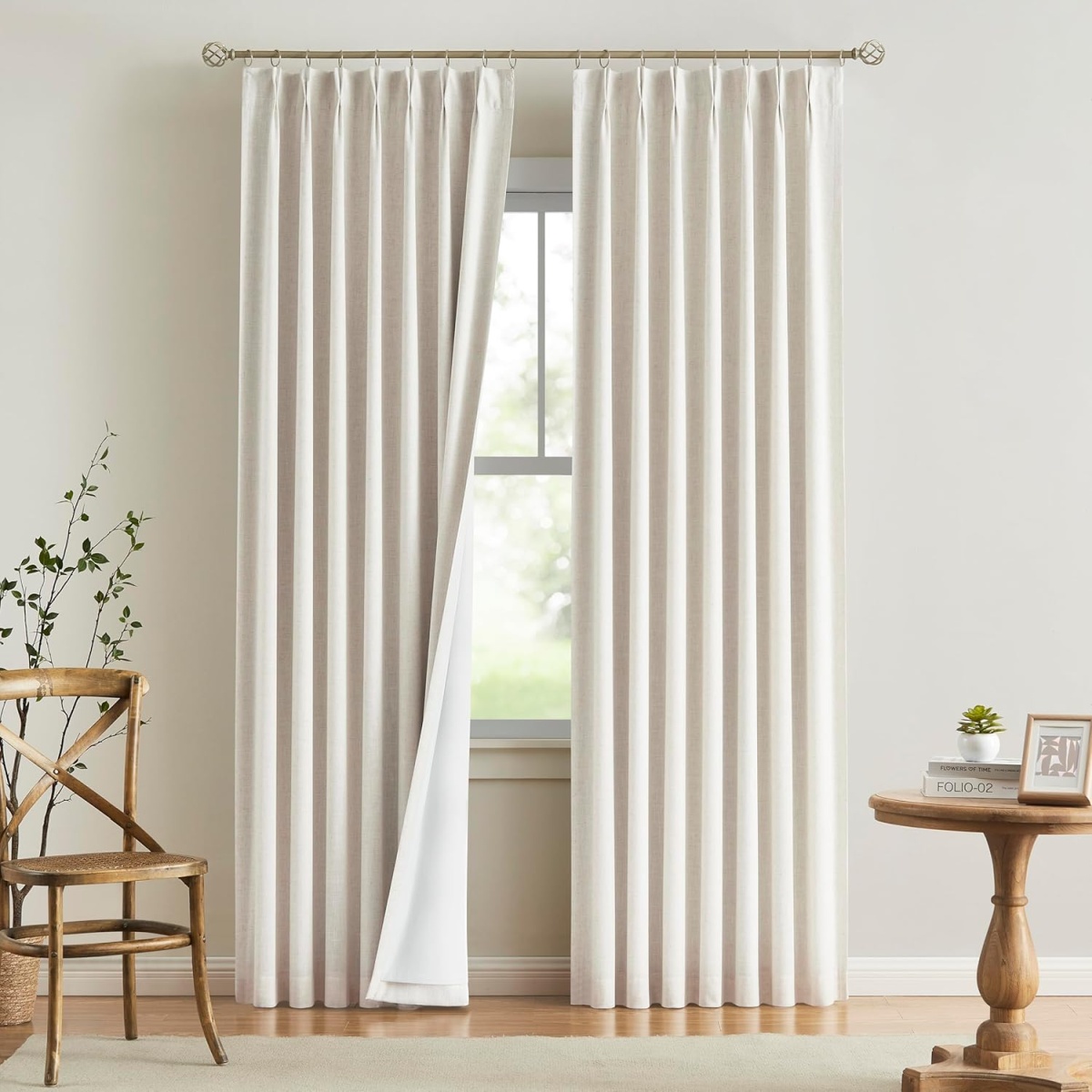 Vision Home Pinch Pleated Curtains